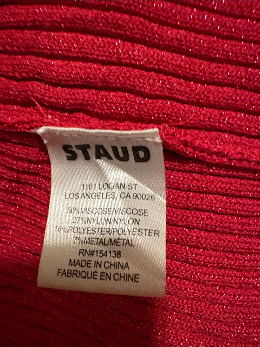 Staud Two-Tone Pink & Fuchsia Long Button-Front Knit Dress - Picture 10 of 13